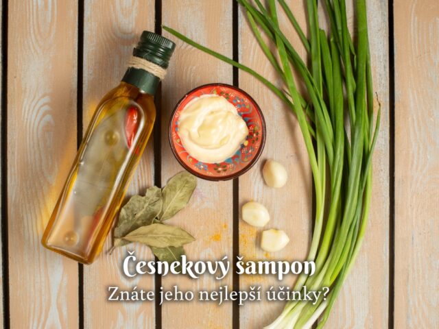 česnekový šampon